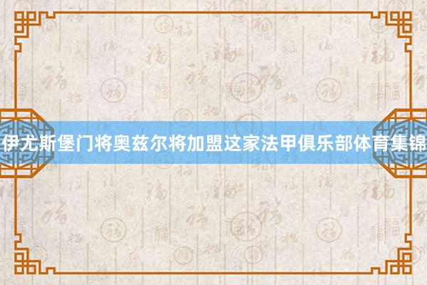 伊尤斯堡门将奥兹尔将加盟这家法甲俱乐部体育集锦